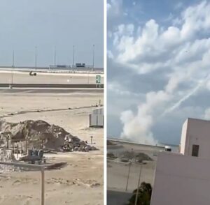 Vídeos: confirman ataque con dos misiles balísticos a Irán desde Baréin