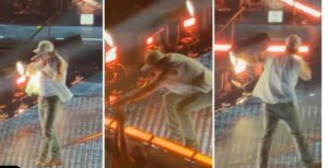 Vídeo: el cantante de  música country Morgan Wallen arrebata el celular a una guardia de seguridad y lo lanza al público