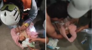 Vídeo estremecedor:  rescatan a un bebé de 18 días de nacido tras más de 24 horas bajo los escombros