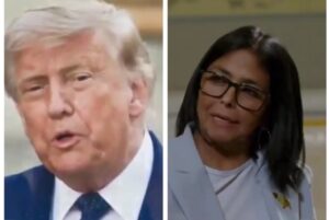 Vídeos, “no es correcto”: así responde Delcy Rodríguez a la pregunta sobre las pretensiones de Donald Trump de convertir a Venezuela en el estado 51 de Estados Unidos