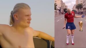 Vídeo: el futbolista Erling Haaland reacciona con humor a sus memes