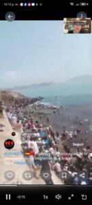 Vídeos: muertos, guardia civil, Ejército desplegado y persecuciones: caos por entrada descontrolada de migrantes a España