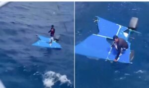 Vídeo, milagro en alta mar: rescatan a un pescador venezolano que estuvo 5 días a la deriva en el mar a 60 millas de las costas de Higuerote a pesar de haber zarpado desde la isla de Margarita, Venezuela