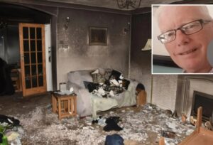 El anciano Alan Wotton atacó mortalmente a puñaladas a su sobrino y prende fuego a la casa en una disputa por herencia