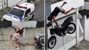 Vídeo sensible: muere motociclista al salir despedido violentamente por los aires tras una feroz persecución policial