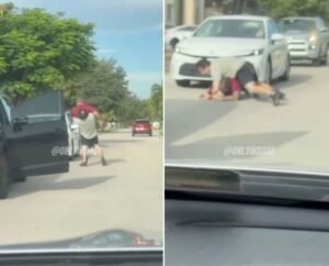 Vídeo sensible: agente policial de EE.UU. abate a un sujeto que lo emboscó y golpeó en el suelo