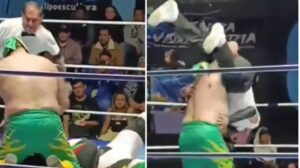 Vídeo: el luchador mexicano, “El hijo de Fishman”, aplicó la llave prohibida ‘El Martinete’ al árbitro conocido cómo ‘El Búho’ y muere en consecuencia