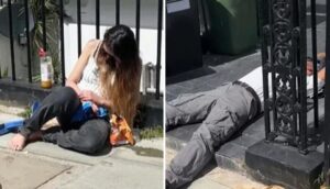 Vídeos: una mujer de la realeza de Abu Dabi, pasó días consumiendo cocaína y terminó colapsando en plena calle en Londres, Inglaterra