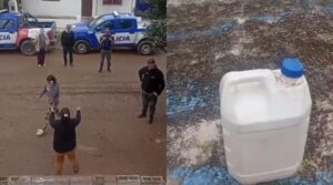 Hombre se sube al techo de su vivienda y se prende fuego para evitar ser desalojado de su hogar